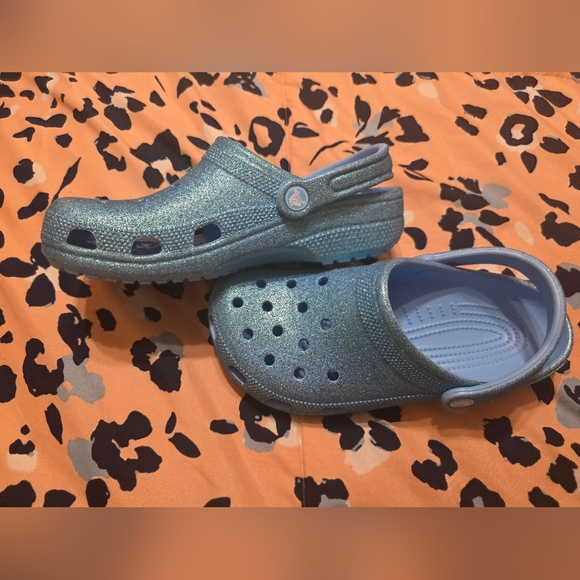 CROCS Kids Glitter Water Shoes - Blue - Picture 6 of 6